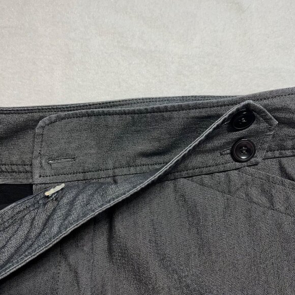 RQT Petite Women's Gray Wide-Leg Stretch Dress Pants Size 12P Mid Rise - Picture 6 of 10